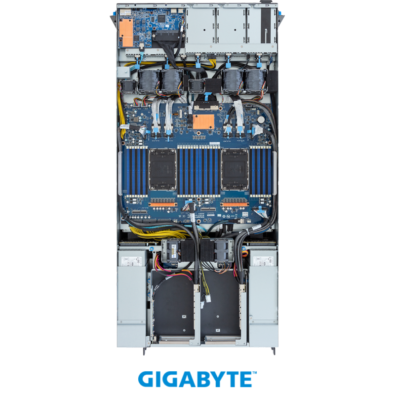 Gigabyte G593-SD2-AAX1 HPC/AI Server - 5th/4th Gen Intel® Xeon® Scalable - 5U DP NVIDIA HGX™ H100 8-GPU 4-Root Port (BF-3) - Image 8