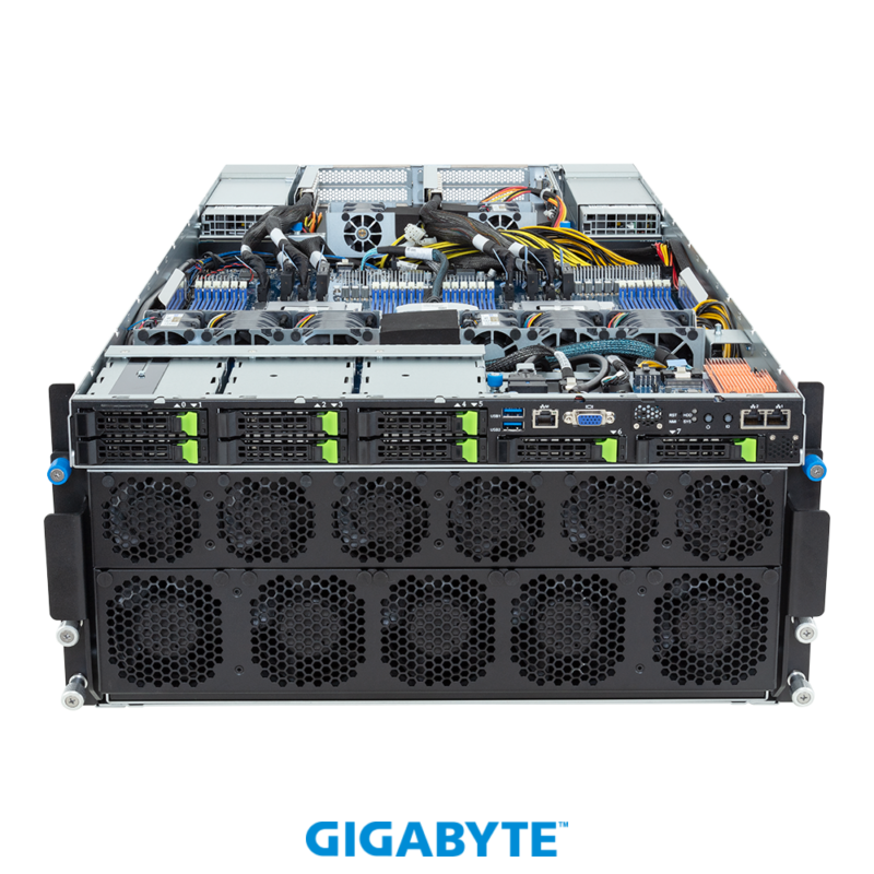 Gigabyte G593-ZD2-AAX1 HPC/AI Server - AMD EPYC™ 9004 - 5U DP NVIDIA HGX™ H100 8-GPU 4-Root Port - Image 5