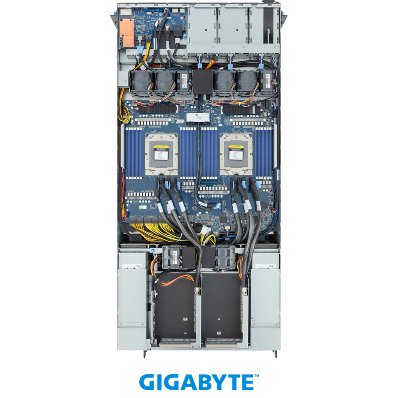 Gigabyte G593-ZD2-AAX1 HPC/AI Server - AMD EPYC™ 9004 - 5U DP NVIDIA HGX™ H100 8-GPU 4-Root Port - Image 7