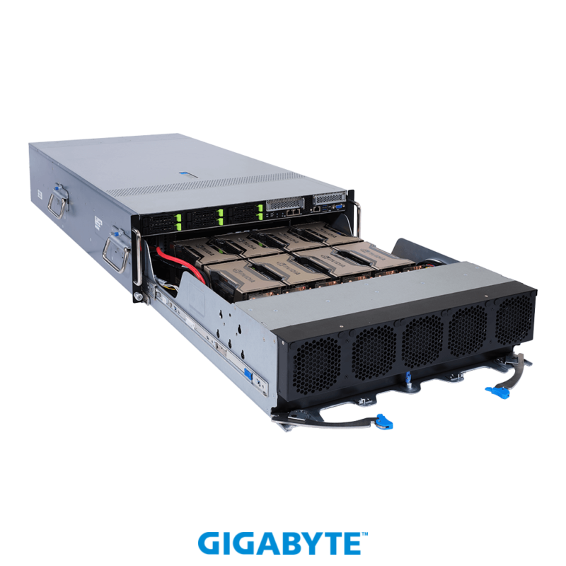 GIGABYTE G492-ID0 Rev. 100 HPC/AI Server - 3rd Gen Intel® Xeon® Scalable - 4U DP HGX™ A100 8-GPU - Image 3