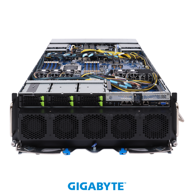 Gigabyte G492-PD0 Rev. 100 HPC/AI Arm Server - Ampere® Altra® Max - 4U UP HGX™ A100 8-GPU - Image 4