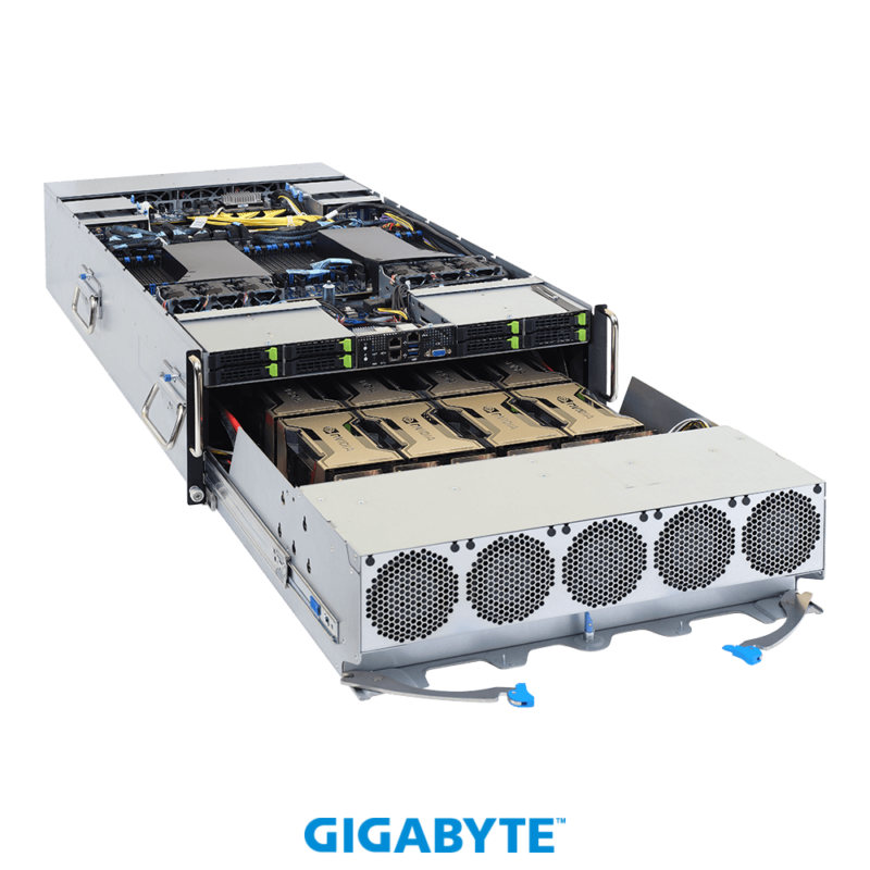 Gigabyte G492-ZD0 Rev. 100 Rev. A00 HPC/AI Server - AMD EPYC™ 7002 - 4U DP HGX™ A100 8-GPU - Image 2