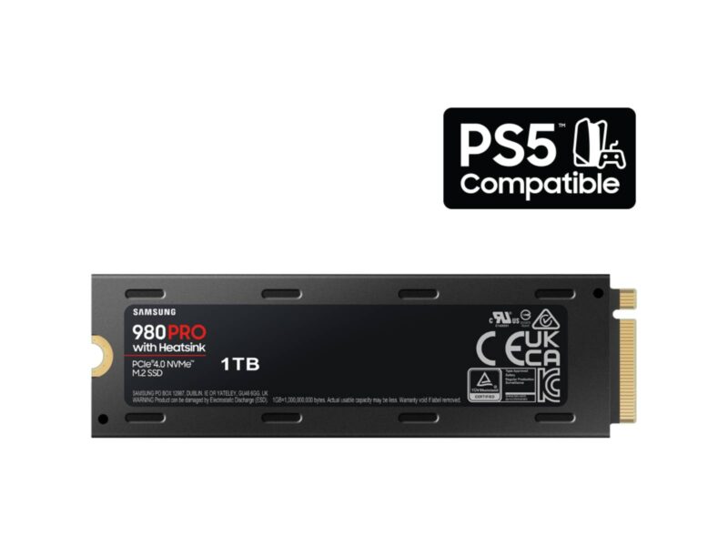 980 PRO w/ Heatsink PCIe® 4.0 NVMe® SSD 1TB 2TB 1TB MZ-V8P1T0CW MZ-V8P2T0CW - Image 2