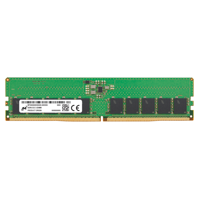 Micron Micron 16GB DDR5-4800 ECC SODIMM 1Rx8 CL40 MTC10C1084S1TC48BR Memory Module