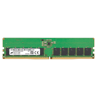 Micron MTC10C1084S1EC48BR 16GB DDR5-4800/PC5-38400 UDIMM 288-Pin CL4 Single Rank x8 Unbuffered Memory Module