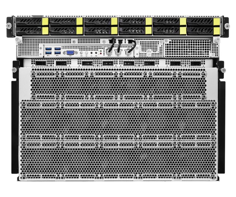 ASRock Rack 8U16X-GNR2 B300 HGX B300 NVL8 270GB Air-Cooled (8) Intel Granite Rapids (2) AI Graphics Card GPU Server