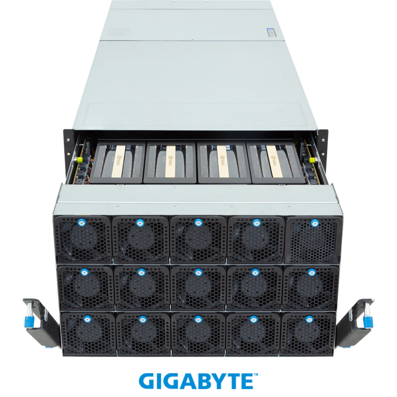 Gigabyte GPU ai Servers G894-SD1-AAX5 HGX B200 NVL8 180GB Air-Cooled (8) Intel Granite Rapids SP (2) ai GPU server